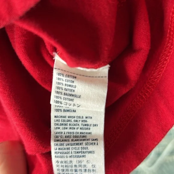 Abercrombie & Fitch Boy’s Red Cotton Graphic Tshirt with Chiefs Image, Size XL - Picture 7 of 8